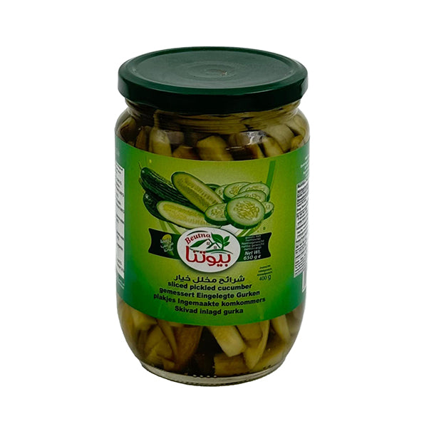 Beutna Sliced Pickled Cucumber 650g x 12