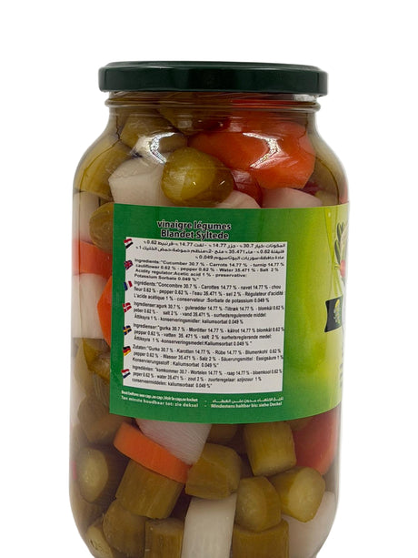 Inlagda grönsaker 1300g.